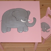 set roze olifant